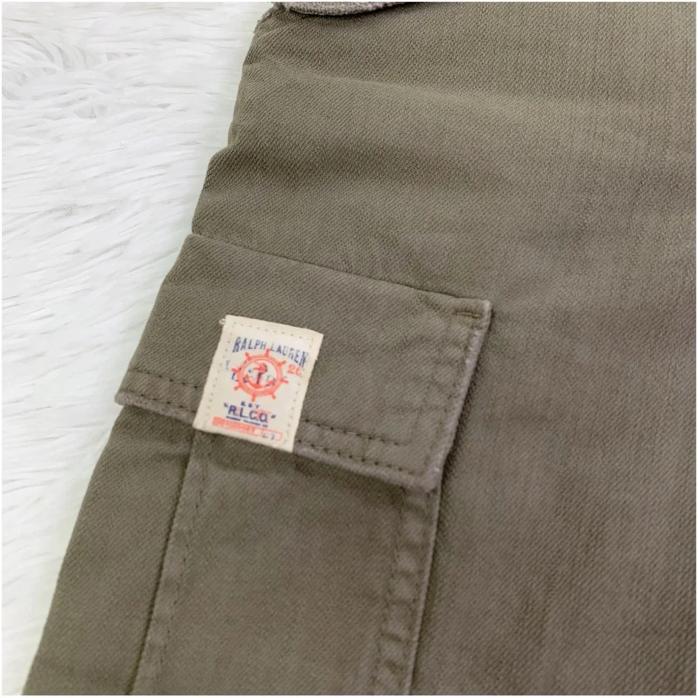 Ralph‎ Lauren NWT boy's Cargo Shorts in olive green
